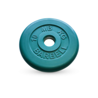 10 кг диск (блин) MB Barbell (зеленый) 50 мм.