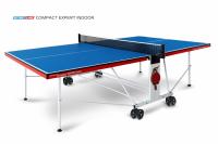 Теннисный стол Compact Expert Indoor - компактная модель теннисного стола для помещений.  Уникальный механизм трансформации.