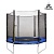 Батут DFC Trampoline Fitness 10ft наружн.сетка, синий (305см)